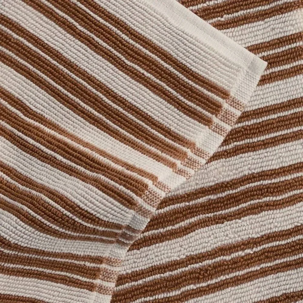 Striped Supersoft Tub Mat Parchment & Pecan - Parachute